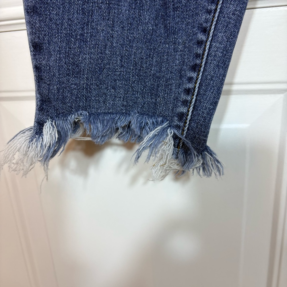 Judy Blue Skinny Fit Sz 18W Weekend Escape Denim Jeans Shark Bite Raw Hem - Picture 10 of 15
